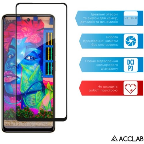 Скло захисне ACCLAB Full Glue Infinix Hot 40 Pro Black (1283126589225)