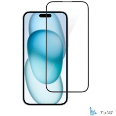 Скло захисне 2E 2.5D FCFG iPhone 15 Black (2E-IP-15.-6.1-SMFCFG-BB)