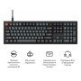 Клавіатура Keychron V6 8K Keychron Super Red Switch RGB USB UA Black (V6W-D1-UA)