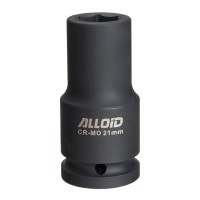 Торцева головка Alloid ударна, глибока, 3/4", 21мм (GUG-71121)