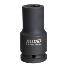 Торцева головка Alloid ударна, глибока, 3/4", 21мм (GUG-71121)
