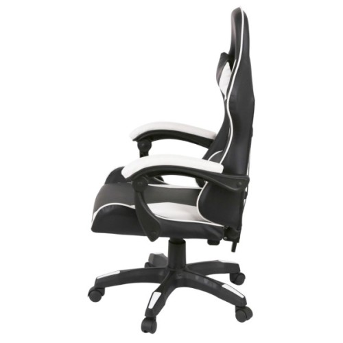 Крісло ігрове Аклас Бешкет ANF підліткове Білий (PU-чорний/білий) (00160336)