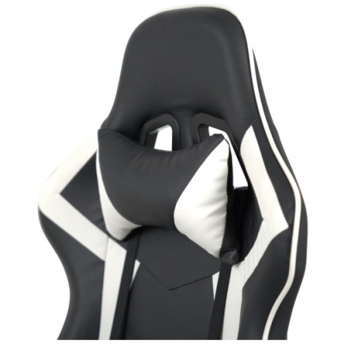 Крісло ігрове Аклас Бешкет ANF підліткове Білий (PU-чорний/білий) (00160336)