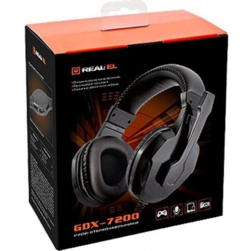 Навушники REAL-EL GDX-7200 Black (EL124100018)
