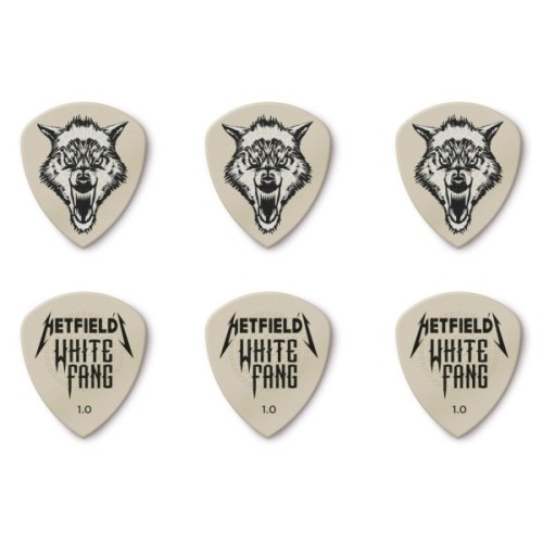 Медіатор Jim Dunlop White Fang Custom Flow Pick Tin 1.0mm 6 шт. (PH122T1.0)