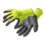 Захисні рукавиці Hoegert VECHTE HT5K760-10 гофровані з нітриловим покриттям зелені, 10 (HT5K760-10)