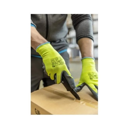 Захисні рукавиці Hoegert VECHTE HT5K760-10 гофровані з нітриловим покриттям зелені, 10 (HT5K760-10)