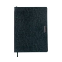 Тижневик Buromax недатований SALERNO, L2U, A4, зелений, штуч.шкіра, 336 сторінок (BM.20990-04)