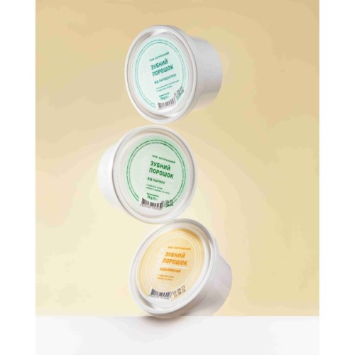 Зубний порошок Comex Натуральний Від карієсу З ефірною олією чайного дерева та м'яти 70 г (4820230953039)