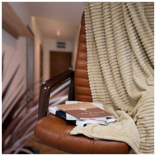 Плед Bergamo Line пісчано-бежевий 130 х 180 см (70030305-17)