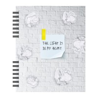 Блокнот Optima В5 пластикова обкладинка, спіраль, 60 аркушів, клітинка (O25924)