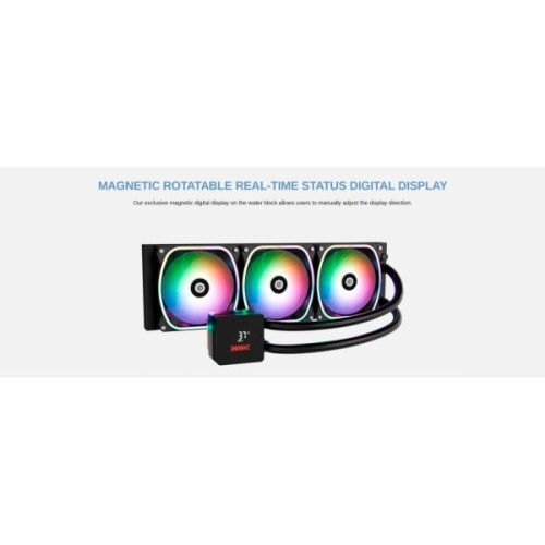 Система рідинного охолодження Enermax Aquafusion II 360 ARGB (ELC-AQFS360-SQA)