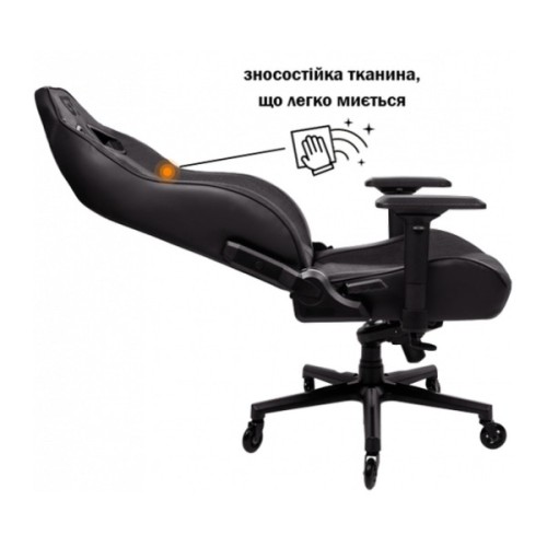 Крісло ігрове GT Racer X-8009 Dark Gray/Black (X-8009 Fabric Dark Gray/Black)