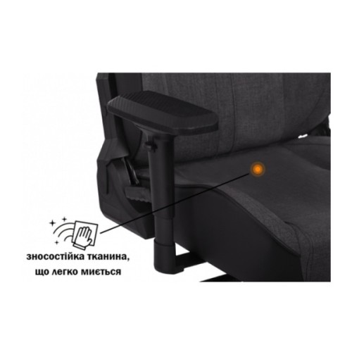 Крісло ігрове GT Racer X-8009 Dark Gray/Black (X-8009 Fabric Dark Gray/Black)