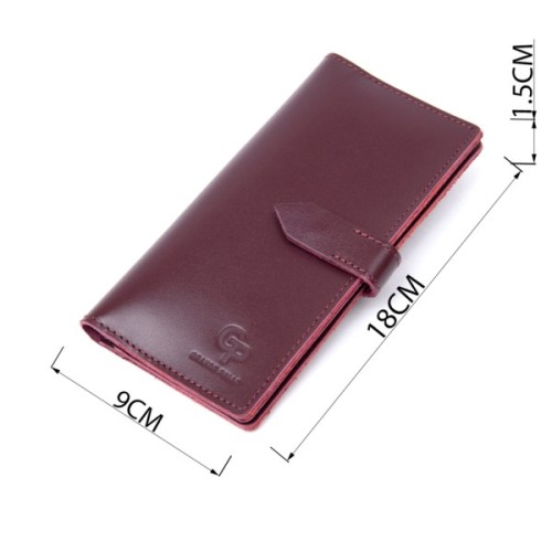 Гаманець Grande Pelle Бордовий (11467)