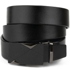 Ремінь Vintage Чоловічий з пряжкою автомат Чорний (20321)