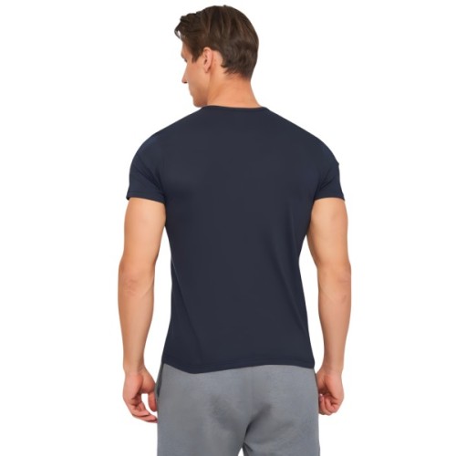 Футболка Kappa T-shirt Mezza Manica Girocollo K1335 BluNavy con stampa logo pet темно-синій M (8032606509757)