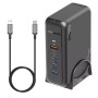 Зарядний пристрій Promate 3xUSB-C + USB-A (ganport-140w.black)