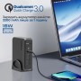 Зарядний пристрій Promate 3xUSB-C + USB-A (ganport-140w.black)