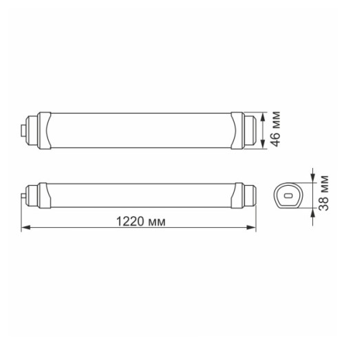 Світильник Videx LED IP65 36W (VL-BNWL-36125)