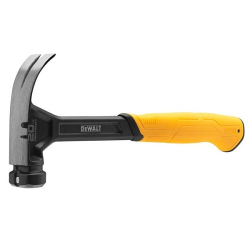 Молоток DeWALT CURVE-CLAW, суцільнометалевий, 567 г, з гвоздодером. (DWHT51009-0)