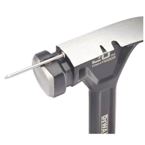 Молоток DeWALT CURVE-CLAW, суцільнометалевий, 567 г, з гвоздодером. (DWHT51009-0)