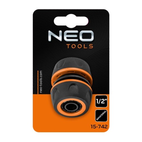 З'єднувальна муфта для шланга Neo Tools муфта ремонтна 1/2", двокомпонентна (15-742)