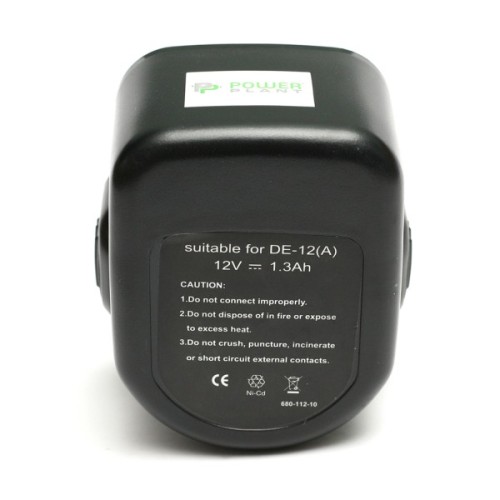 Акумулятор до електроінструменту PowerPlant для DeWALT GD-DE-12 12V 1.3Ah NICD(DE9074) (DV00PT0033)