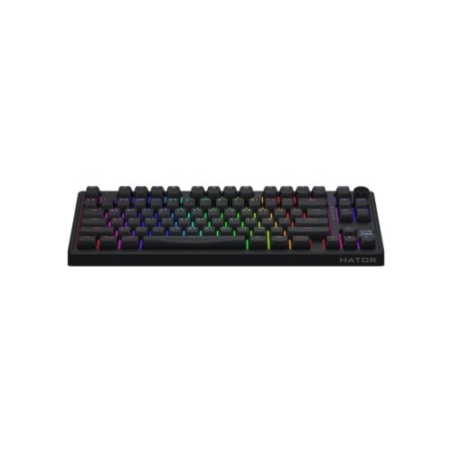 Клавіатура Hator Skyfall 80 PRO Aurum Vanila Silent RGB Wireless/Bluetooth/USB UA Black (HTK4181UA)