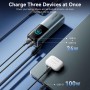 Батарея універсальна Vention 27000 mAh 200W Gray TFT Display Type (FKGH0)