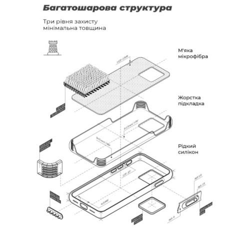 Чохол до мобільного телефона Armorstandart ICON Tecno Spark Go 3 4G Winter Blue (ARM91390)
