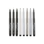 Лайнер Faber-Castell набір капілярних ручок Pitt Artist Pens Manga Basic Set 8 шт. (сірі відтінки + чорний) (23899)