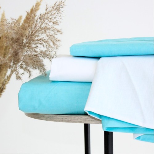 Постільна білизна MirSon Ranforce Elite White-mint (11-2107+11-2208) 220х240 (2200004703718)