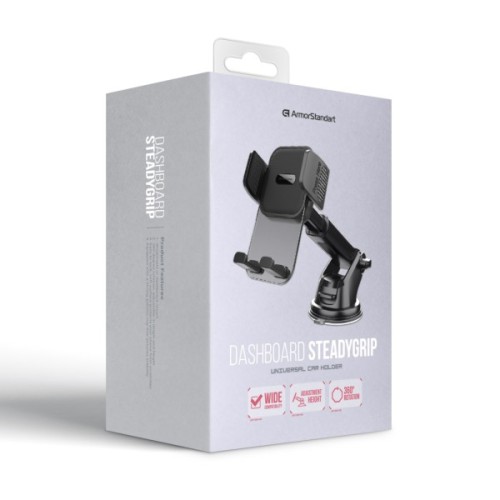 Універсальний автотримач Armorstandart SteadyGrip Dashboard Black (ARM85339)