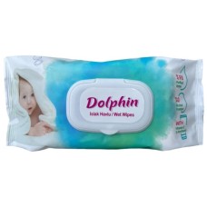 Дитячі вологі серветки Dolphin з клапоном 72 шт (8680131204922)