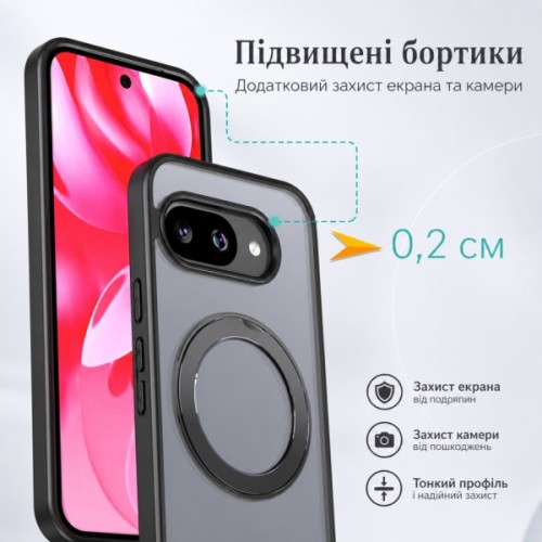 Чохол до мобільного телефона BeCover Aura Fold Google Pixel 9a Black (715665)