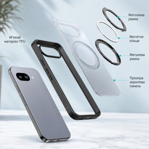 Чохол до мобільного телефона BeCover Aura Fold Google Pixel 9a Black (715665)