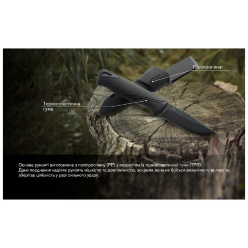 Ніж Ganzo G807BW-BK чорний з чохлом (G807BW-BK)