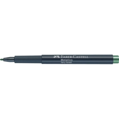 Маркер Faber-Castell металік для декору Metallics Marker Fairy forest, M (1,5 мм), колір темно-зелений (32023)