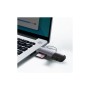 Зчитувач флеш-карт Baseus USB-A + USB-C to SD/TF gray (WKQX060113)