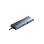 Концентратор Baseus USB-C 10-in-1 HDMI 4K60Hz + VGA + 3xUSB 3.0 + PD + RJ45 1000Mbps + SD/TF + 3.5mm gray (B0005280C811-00)