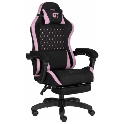 Крісло ігрове GT Racer X-2339 Black/Pink (X-2339 Fabric Black/Pink)