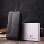 Гаманець ST Leather З натуральної шкіри Чорний (22529)