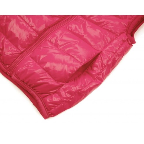 Жилет дитячий Kurt пуховий з капюшоном (V-HT-580T-116-pink)