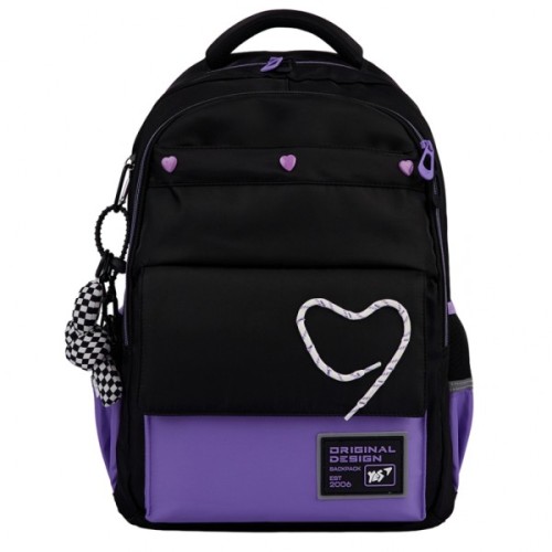 Рюкзак шкільний Yes Purple Hearts TS-48 (559923)