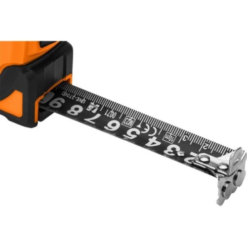 Рулетка Neo Tools Super Black, 5мx25мм, з фіксатором змотування, магніт (67-243)