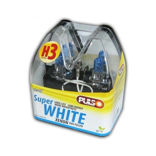 Автолампа PULSO H3/PK22S 12v55w super white/plastic box (LP-32551)