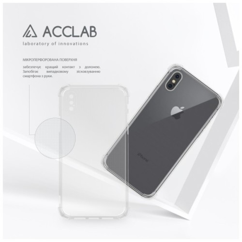 Чохол до мобільного телефона ACCLAB TPU ShockProof Apple iPhone X/XS Transparent (1283126610875)