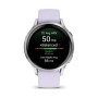 Смарт-годинник Garmin Venu 4 (41mm), Gray w/ Silver + Periwinkle, GPS смарт-годинник (010-03013-01)
