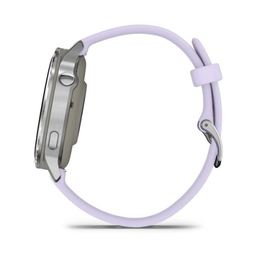 Смарт-годинник Garmin Venu 4 (41mm), Gray w/ Silver + Periwinkle, GPS смарт-годинник (010-03013-01)